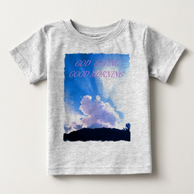 GOD SAYING BRA MORNING T-SHIRT (Framsida)