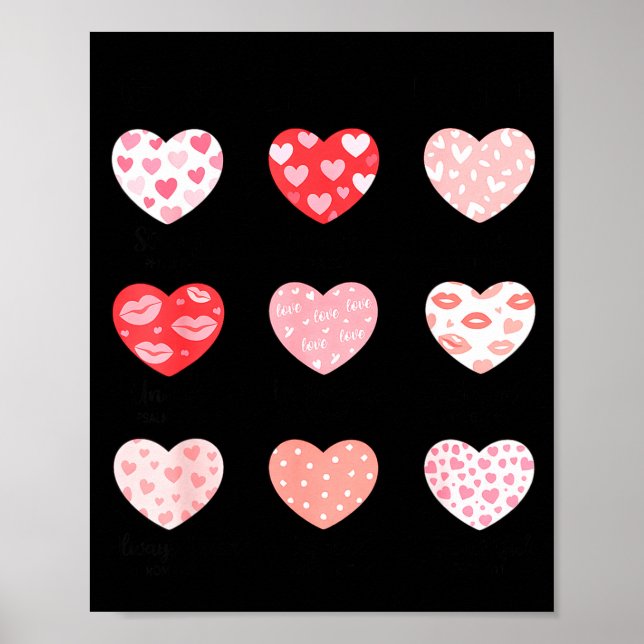 God Says I Am Christian Faith Heart Valentine Jesu Poster (Framsidan)