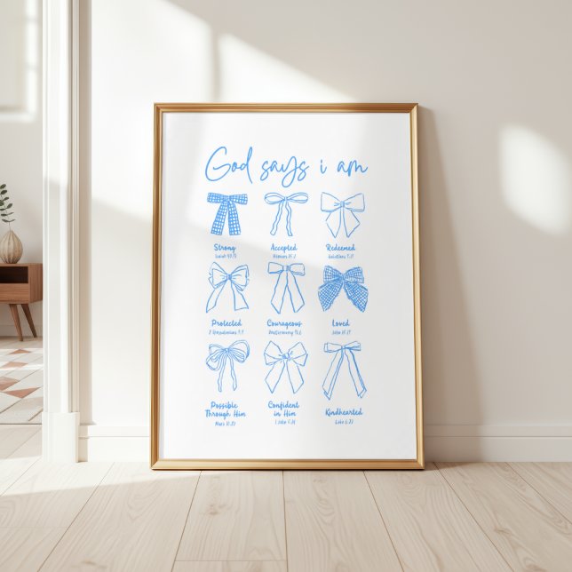 God Says I am Christian Wall Art Poster (Skapare uppladdad)