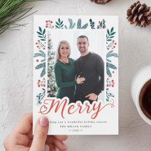 God Script-jul, Berry Holly och Gräs Photo