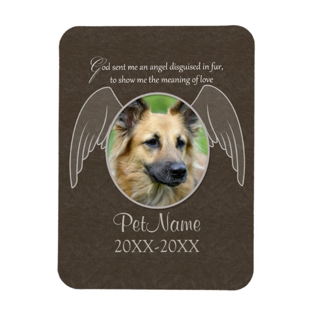 God Sent en Anpassningsbar av Angel Pet Sympathy Magnet (Vertikal)
