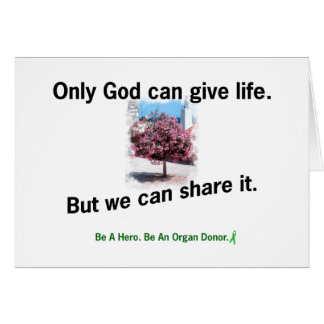 God Sharing Life Hälsningskort