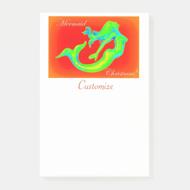 God Sjöjungfru jul Post-it Block (Framsida)