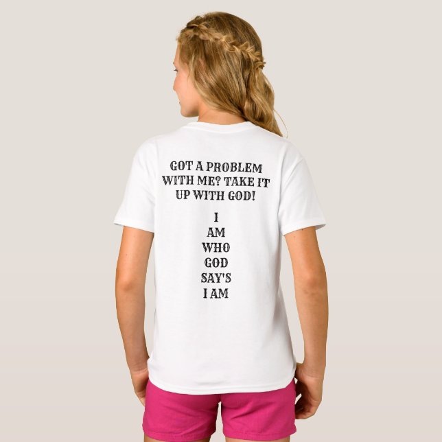 GOD SKAPAT OCH DESIGNADE MIG MODE OCH MER T SHIRT (Hel baksida)