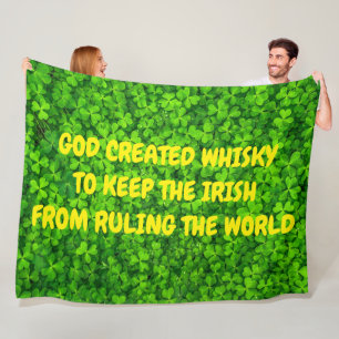 GOD SKAPAT WHISKY FLEECEFILT