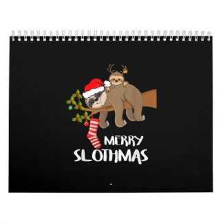 God Sloth Santa Hat Älskare jul Kalender