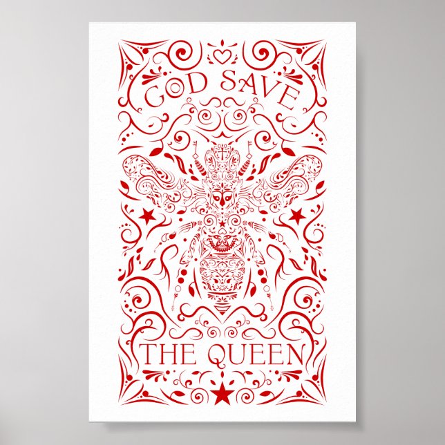 God spara, drottningen poster (Framsidan)