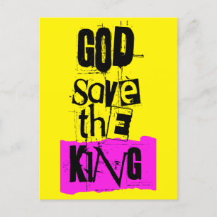 God Spara Kung Charles British Royal Monarch H Helg Vykort