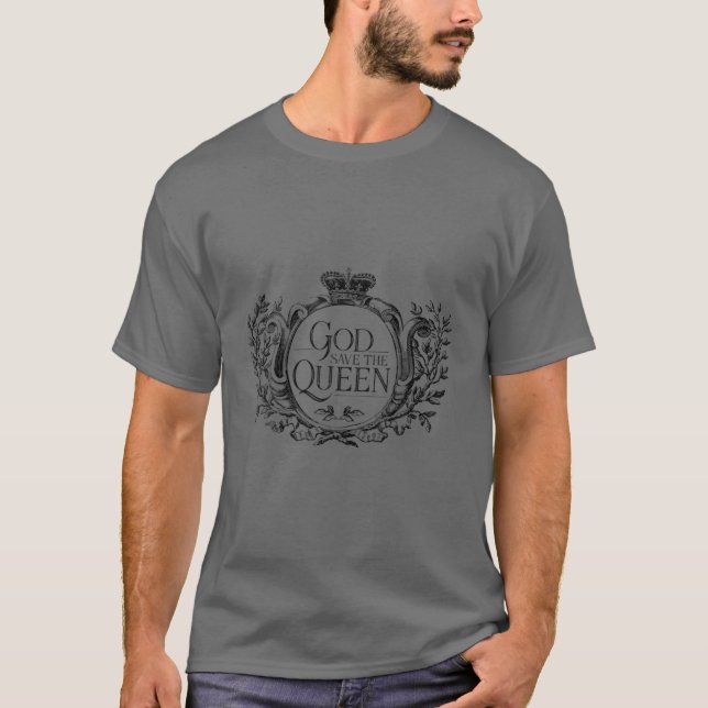 God Spara The Queen of England T Shirt (Framsida)
