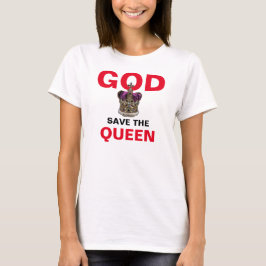 GOD SPARA THE QUEEN - Queen Elizabeth II T Shirt
