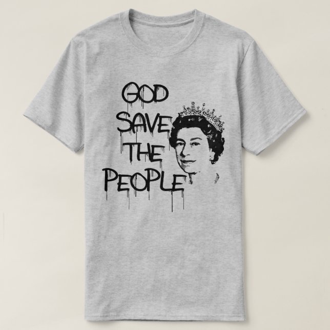 GOD SPARA TILL FOLKET QUEEN ELIZABETH T SHIRT (Design framsida)