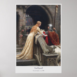 God Speed av Edmund Leighton Poster