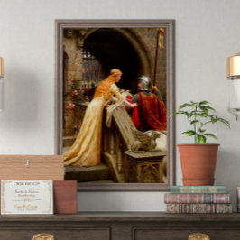 God Speed Edmund Leighton Fine Art Medieval Poster