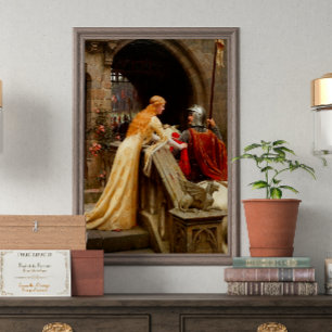 God Speed Edmund Leighton Fine Art Medieval Poster