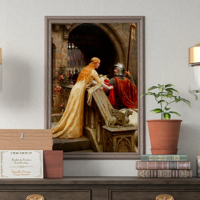 God Speed Edmund Leighton Fine Art Medieval Poster (Skapare uppladdad)