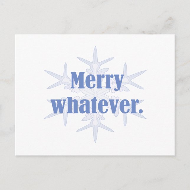 God Spelar ingen roll! Helg Vykort (Framsida)