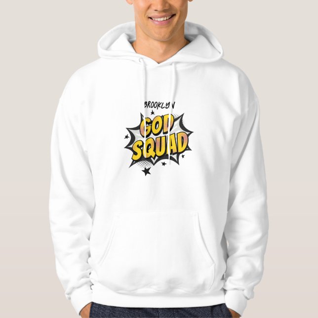 God Squad Christian Youth group Söndag Hoodie (Framsida)