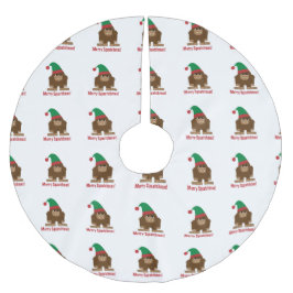 God Squatchmas! Julgransmatta Borstad Polyester