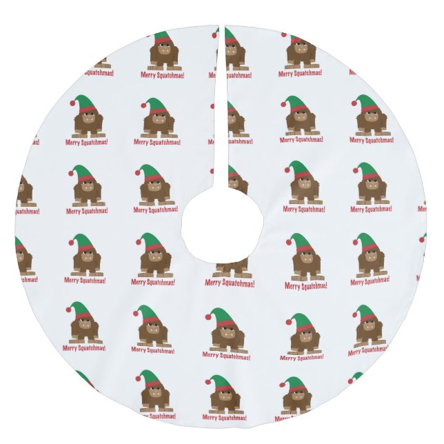 God Squatchmas! Julgransmatta Borstad Polyester (Framsidan)