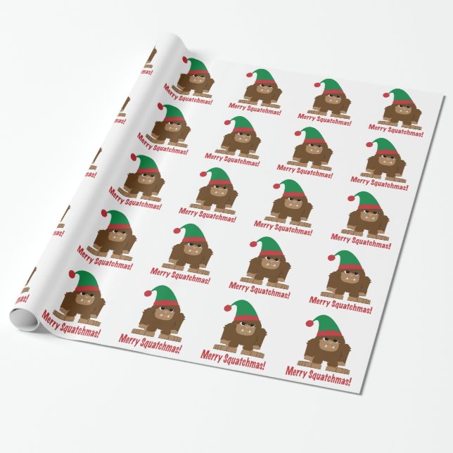 God Squatchmas! Presentpapper (Utrullad)