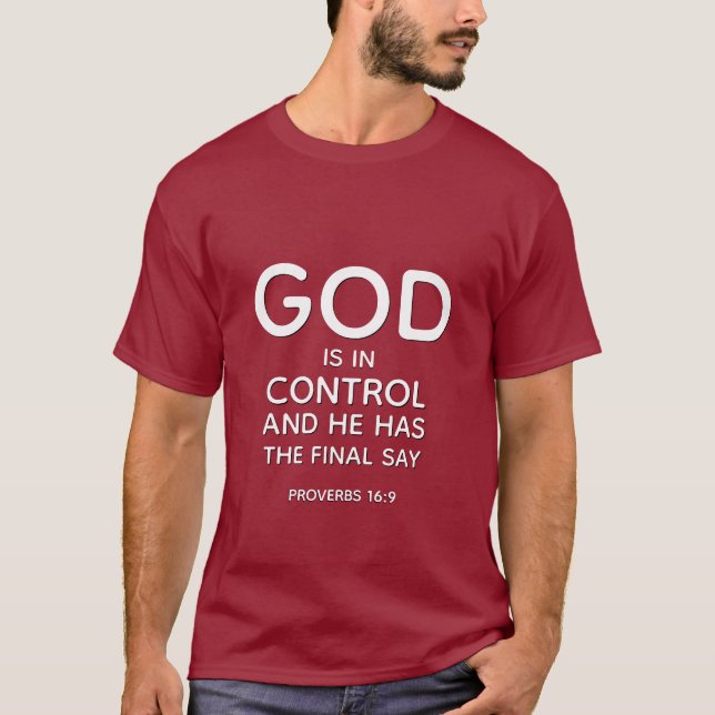 GOD STÅR UNDER KONTROLL T SHIRT (Framsida)
