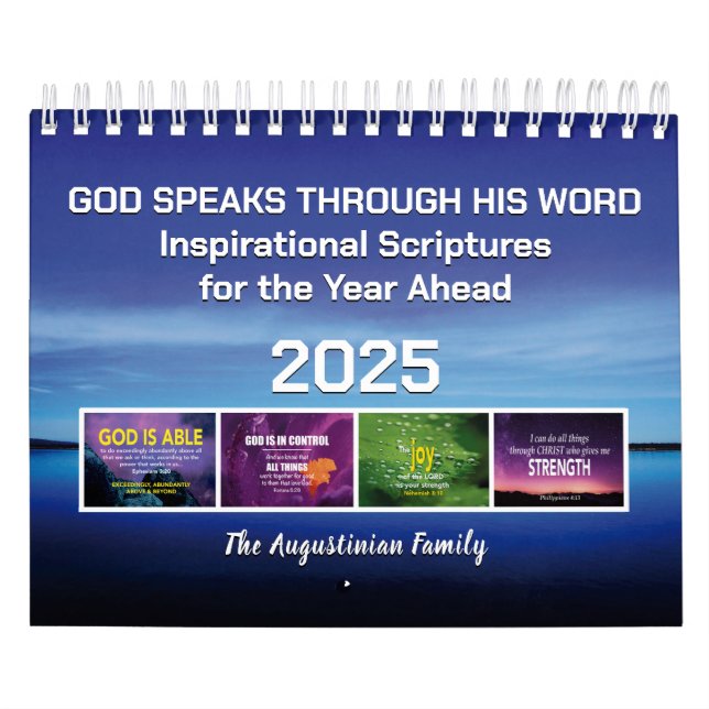 GOD TALAKS-inspiration | kristen | Anpassningsbar  Kalender (Omslag)