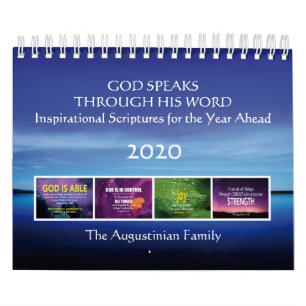 GOD TAPEAKS inspirationell bibel Verses År 2020 Kalender
