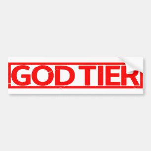 God Tier Frimärke Bildekal