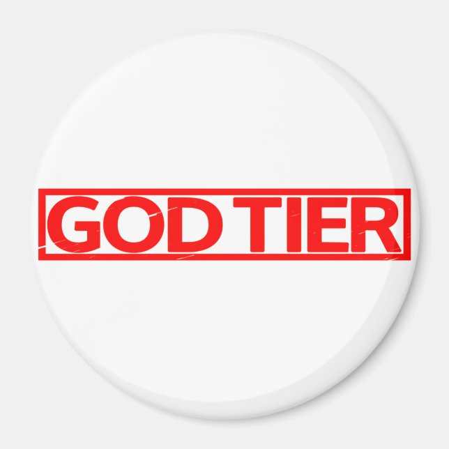 God Tier Frimärke Magnet (Framsidan)