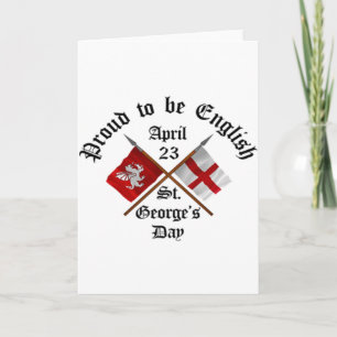 God-to-be-English Saint Georges Day. Kort
