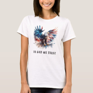 *~* GOD TRUST . EagleAP16 American Flagga USA Bald T Shirt