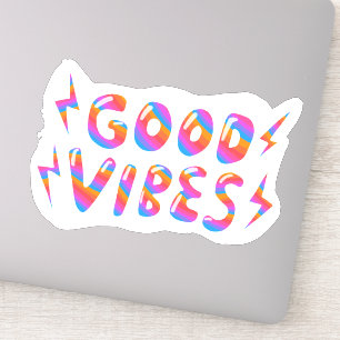 GOD VIBES Cute Colorful & Roligt Klistermärken