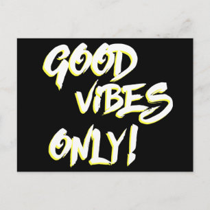 God Vibes Endast Grungy Vykort