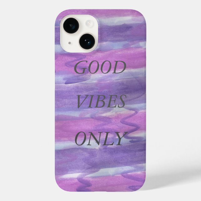 God Vibes Endast Lila iphone case (Baksida)