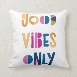 God Vibes endast Motiverande färgstark modern Kudde