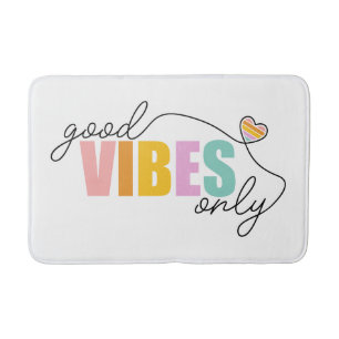 God Vibes Endast Rainbow Heart Badrumsmatta