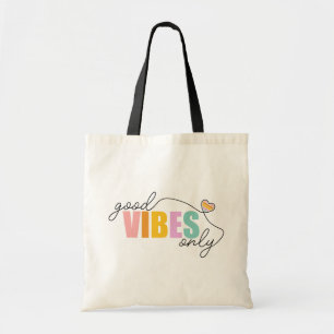 God Vibes Endast Rainbow Heart Tygkasse