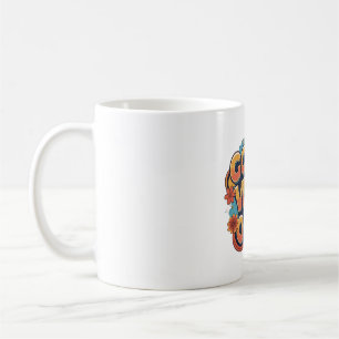 God Vibes Endast Retro 70s Stil Positive Quote Des Kaffemugg