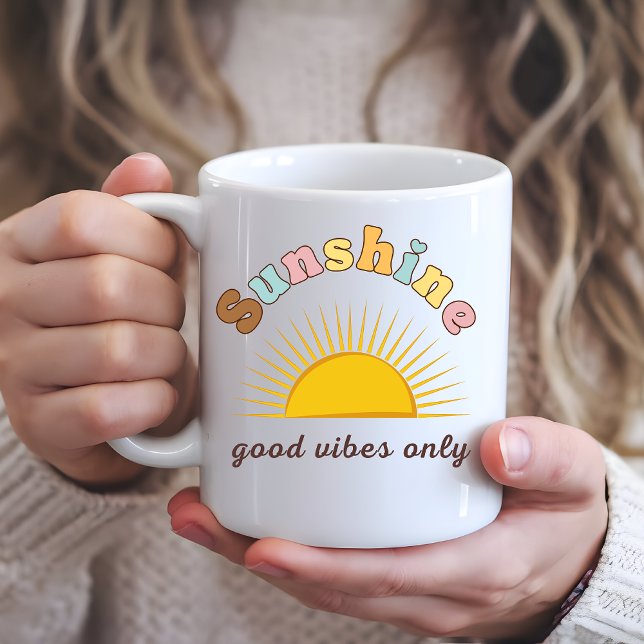 God Vibes Endast Sunshine Kaffemugg (Good Vibes Only Mug)
