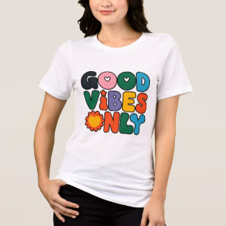 God Vibes - endast uppspelningstypografi T Shirt