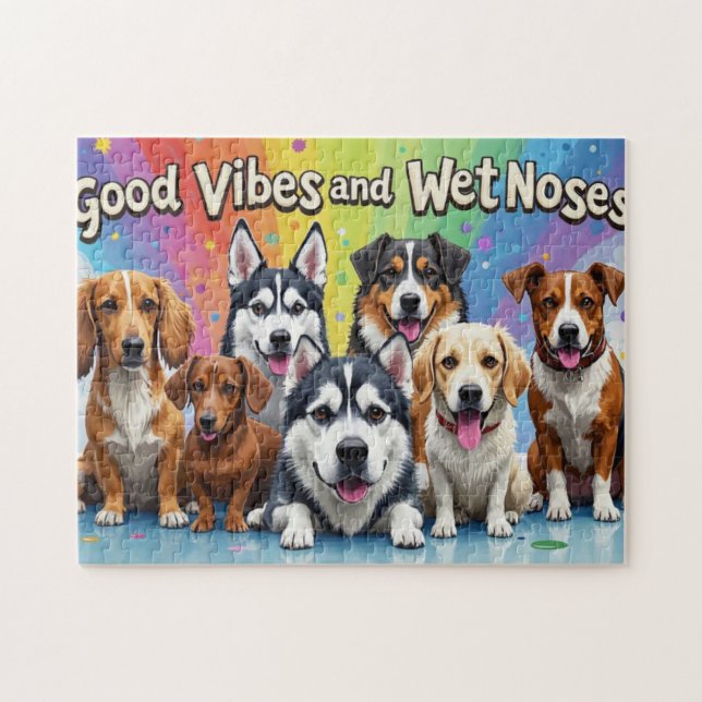 God Vibes och Blöt Neses Speldoodlar Pussel (Horisontell)