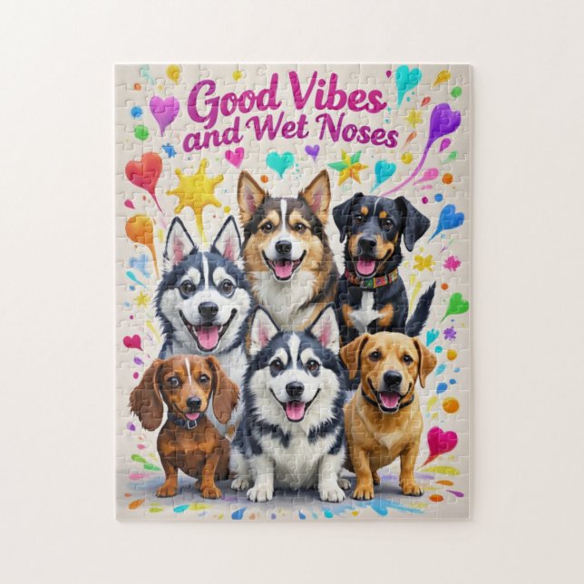 God Vibes och Blöt Neses Speldoodlar Pussel (Vertikal)
