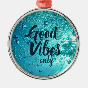 God Vibes och Coola Blue Vatten Julgransprydnad Metall
