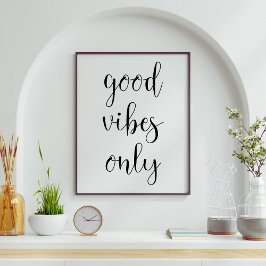 God Vibes Only Trendig Minimalist Poster
