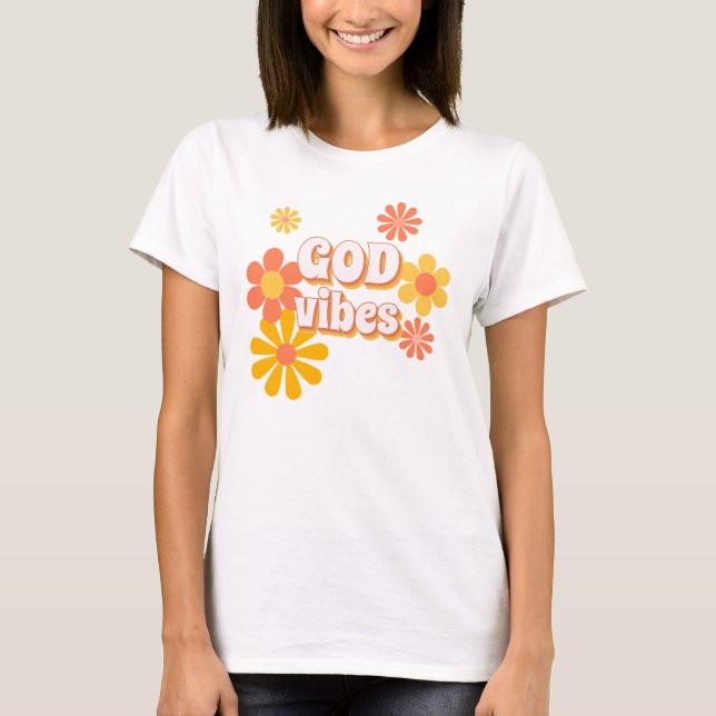 GOD VIBES T SHIRT (Framsida)