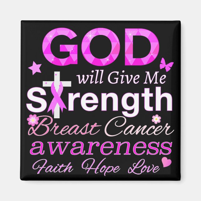 GOD Will Ge Me Strength Magnet (Framsidan)