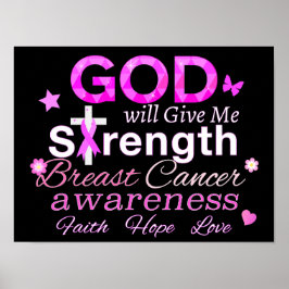 GOD Will Ge Me Strength Poster