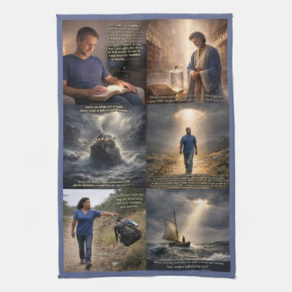 God With Us Kökshandduk