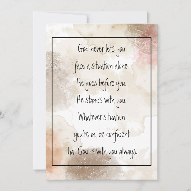 God With You Always Never Alone Inspirational   (Framsida)