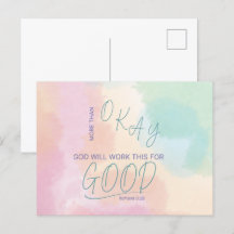God Works All Sak för Bra Postcard